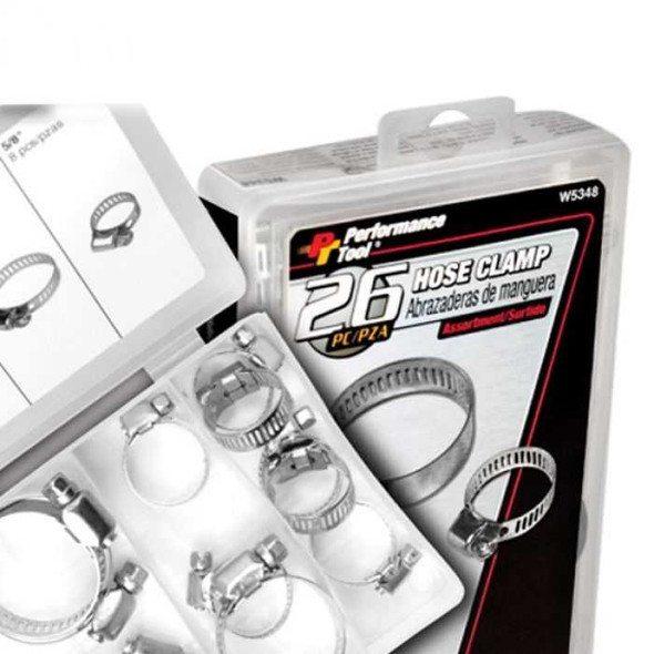 Performance Tool Hose Clamp Kit 26 Pc W5348