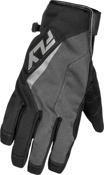 Fly Racing Title Long Gloves Grey/Black 3X 371-06163X
