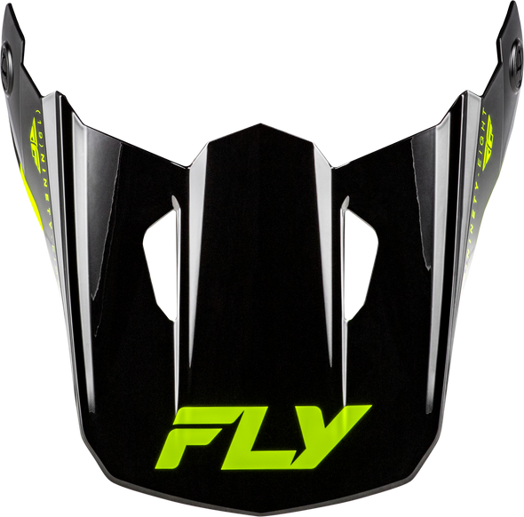 Fly Racing Kinetic Verdict Helmet Visor Black/Hi-Vis/Grey Xs/Sm 73-8723Vs