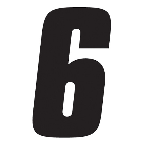 Fx 2015 Numbers Factory 7" Black 6 08-90086