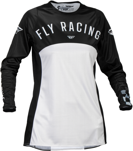 Fly Racing Women'S Lite Jersey Black/Light Grey 2X 377-6202X