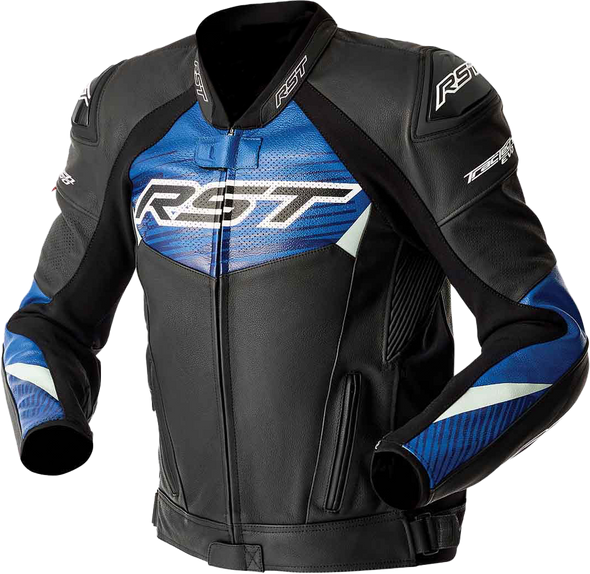 Rst Tractech Evo D3O Jacket Blk/Blue Leather Sm 103635Blu-40