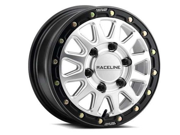 Raceline Wheels Raceline Alpha Hyper Silver W/ Blk Ring 15X6.5 6X139.7 +74 A14Sb-56560+74