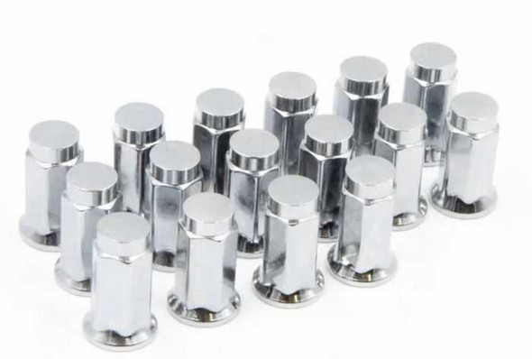 Raceline Wheels Raceline 16 Pack 10Mm X 1.25 (14Mm Hex Flat) Chrome Rlug-Bx15C