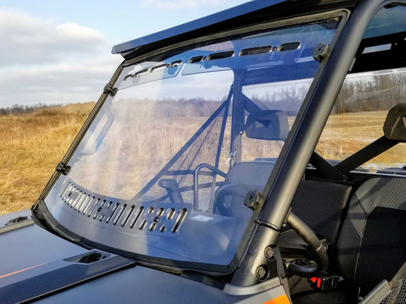 Spike Full Windshield Dual Vent Pol Rngr Full Profit 77-9825