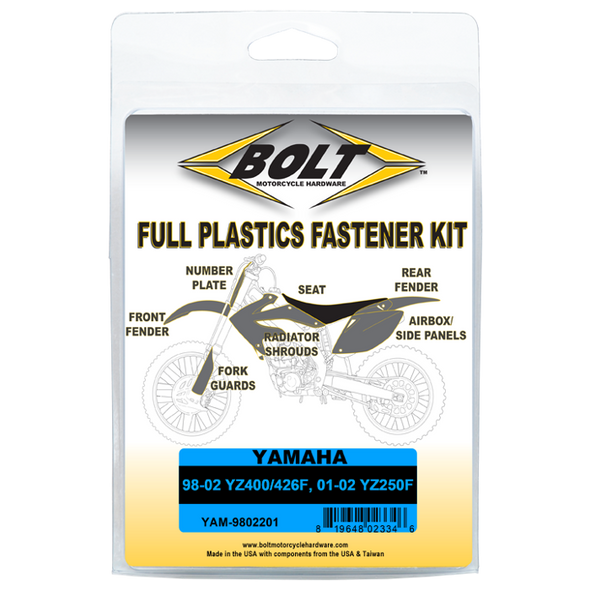 Bolt Motorcycle Accessories Body Work Fastener Kit - Yam Yam-9802201