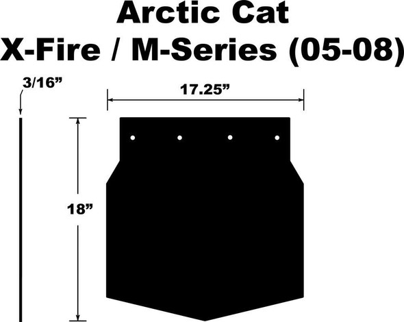 Pdp Snowflap  Arctic Cat M-Series/X-Fire 05-08 Sf-058Mspb