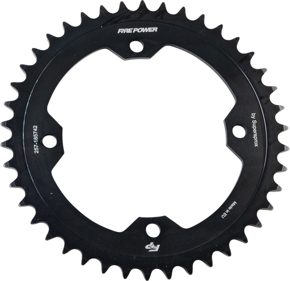 Fire Power Rear Sprocket Steel 42T Blk Fps-1857-42-Blk