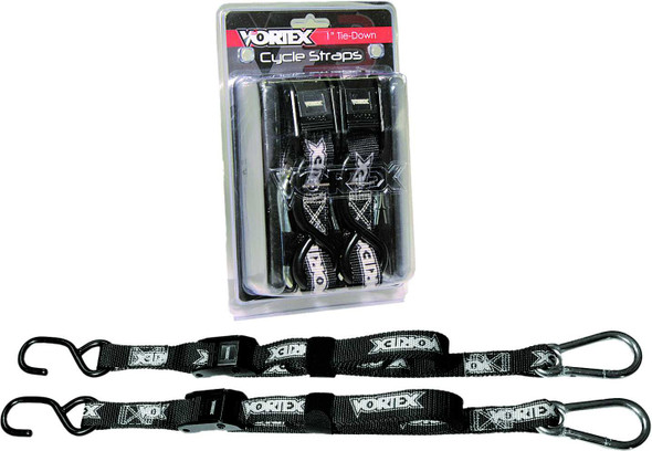 Vortex Tie Downs 1" 2/Pk Blk Td111