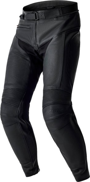 Rst T2 D3O Leather Pants Black Lg 103610Blk-34