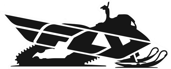 Fly Racing Snow Trailer Sticker 45" Fly Snow 45" Trailer