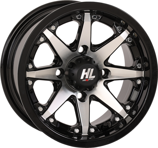 High Lifter Wheel - Hl10 - Rear - Gloss Black W/Machined - 12X7 - 4/110 - 2+5 (-47 Mm) 12Hl10-1111