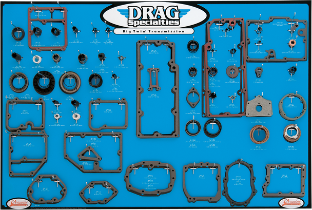 Drag Specialties Trans Gasket Display - Big Twin