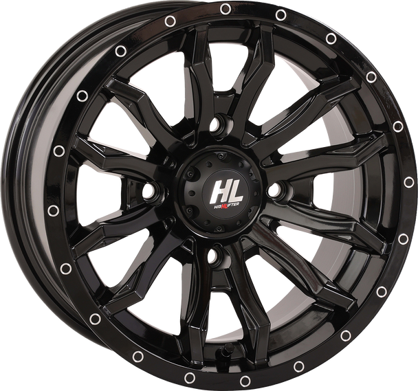 High Lifter Wheel - Hl21 - Front/Rear - Gloss Black - 14X7 - 4/156 - 4+3 (+10 Mm) 14Hl21-1256