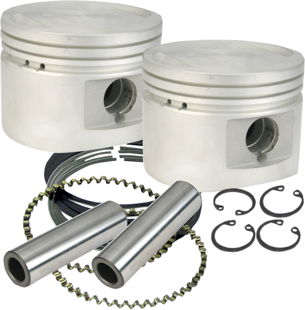 S&S Cycle Piston Kit - For 80" Stock Or S&S Heads - 3.5" - +.010 920-0026