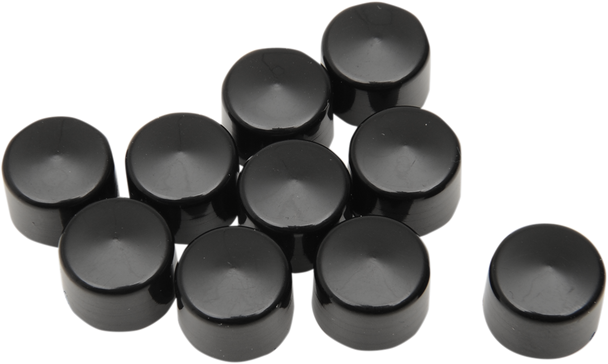 Drag Specialties Bolt Covers - Allen/Socket - 3/16" - Black - 10 Pack