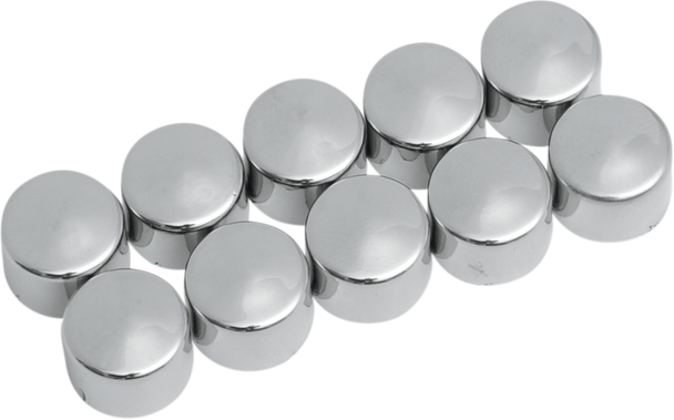 Drag Specialties Bolt Covers - Allen/Socket - 1/4" - Chrome - 10 Pack
