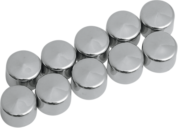 Drag Specialties Bolt Covers - Allen/Socket - 3/16" - Chrome - 10 Pack