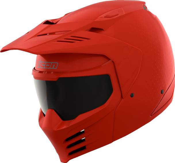 Icon Elsinore Helmet - Monotype - Red - Small