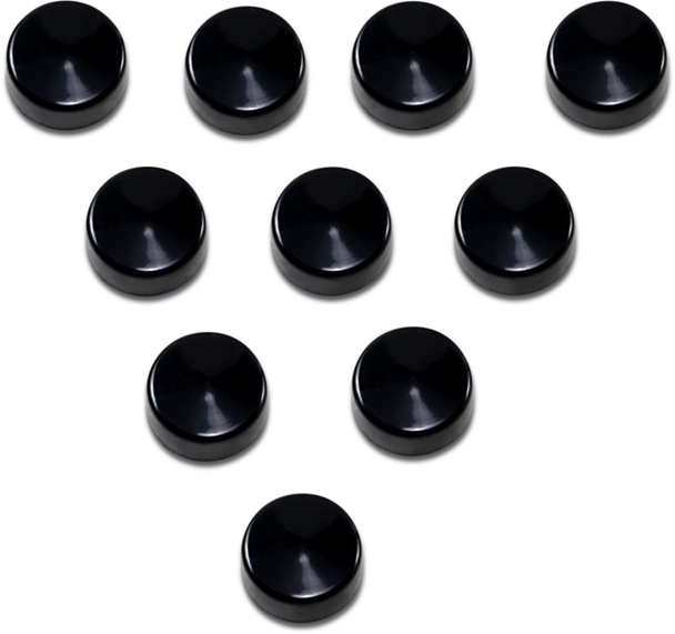 Drag Specialties Bolt Covers - Hex - 5/8" - Black - 10 Pack