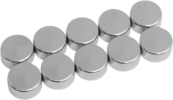 Drag Specialties Bolt Covers - Hex - 3/4" - Chrome - 10 Pack