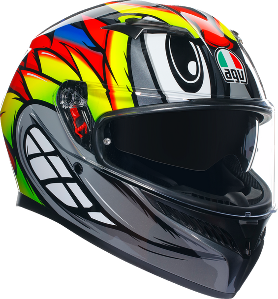 K3 Helmet - Birdy 2.0 - Gray/Yellow/Red - 2Xl 21183810040122X