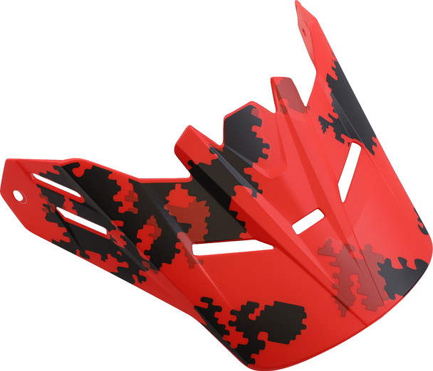 Z1R Youth Rise Visor Kit - Digi Camo - Red