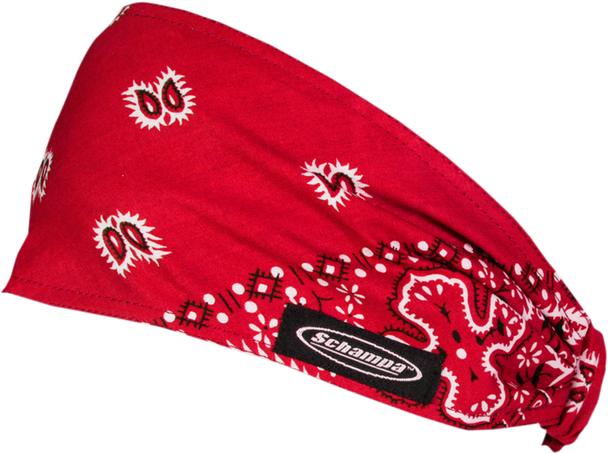 Schampa & Dirt Skins Mini Doo-Z Headwrap - Red White/Black Paisley Dz02-225