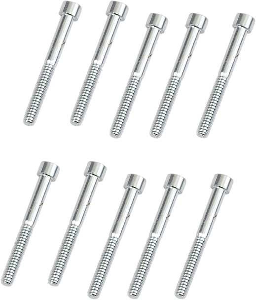 Drag Specialties Bolts - Socket-Head - Replacement - Smooth/Coarse Thread - #10-24 X 1-3/4" - 10 Pack