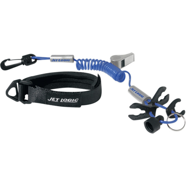 Airhead Sports Group Lanyard - Kill Switch/Whistle - Blue/Silver Ul-3