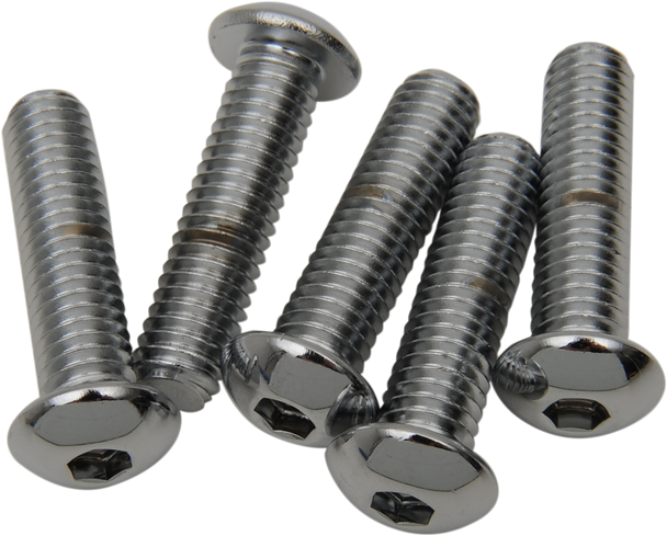 Drag Specialties Bolts - Button Head/Replacement - 3/8"-16 X 1-3/4" - 5 Pack