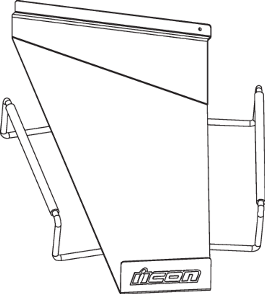 SLATWALL HELMET SHELF RH