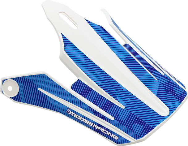 Moose Racing Youth F.I. Mips Visor Kit - Agroid Camo - Blue/White 0132-1599