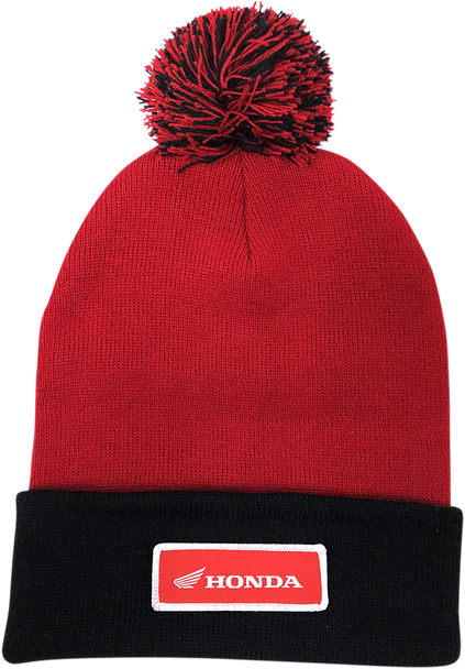 Factory Effex Honda Pom Beanie - Red/Black 23-86302