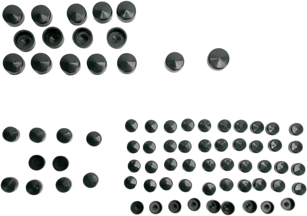 Drag Specialties Bolt Covers - Black