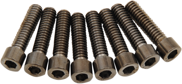 Drag Specialties Bolt Kit - Lifter - Black/Chrome - Smooth - M8