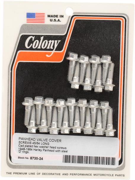 Colony Screws - Valve Cover - Cadmium 8735-24