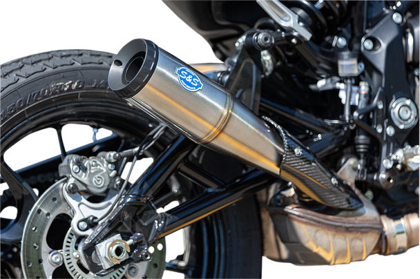 S&S Cycle Stainless Steel Grand National Muffler For Ftr 1200 550-0854
