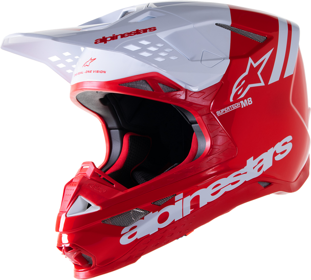 Supertech M8 Helmet - Radium 2 - Mips - Gloss Red/White - Xl 8301523-3012-Xl