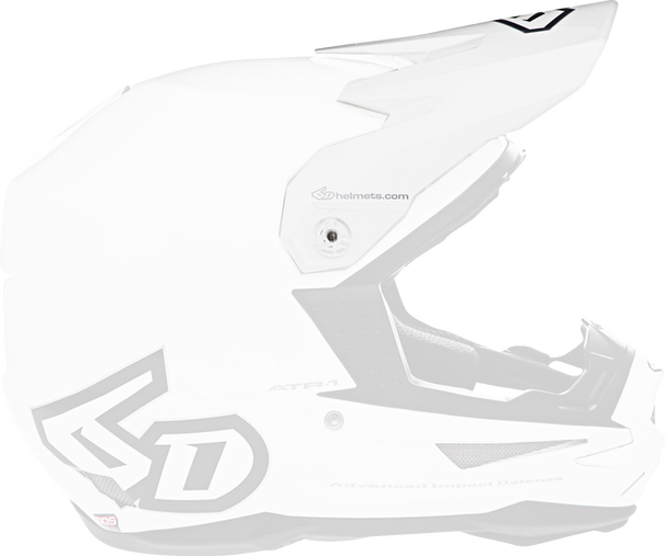 6D Helmets Atr-1 Visor - White 72-3111