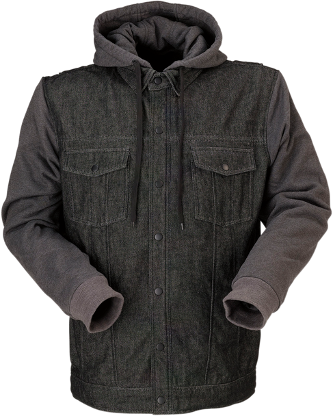 Z1R Denim Hoodie - Black/Gray - 5Xl