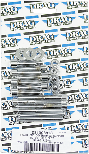 Drag Specialties Bolt Set - Transmission End - Smooth - Softail