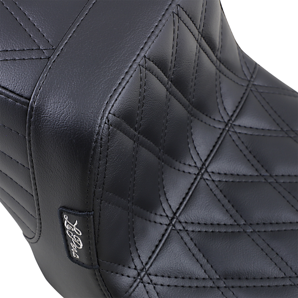 Le Pera Tailwhip Seat - Double Diamond - Black - Fxd '99-'03 Ln-581Dd