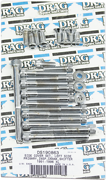 Drag Specialties Bolt Set - Side Cover - Xl