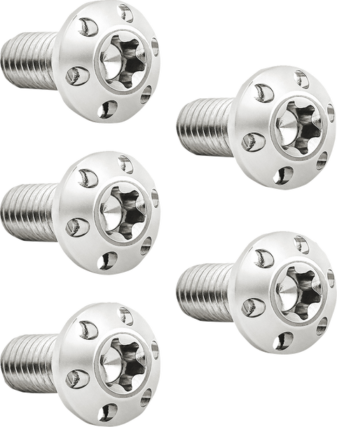 Bolt Kit - Holeshot/Brake Rotor/Rear - Hub Mount - Polished - 3/8"-16 X 1" - 5 Pack 300-909