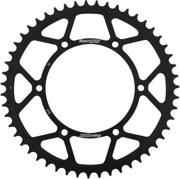 Supersprox Steel Rear Sprocket - 51 Tooth Rfe-245-51-Blk