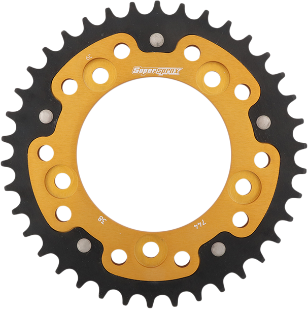 Supersprox Stealth Rear Sprocket - 38 Tooth - Gold - Ducati Rst-744-38-Gld