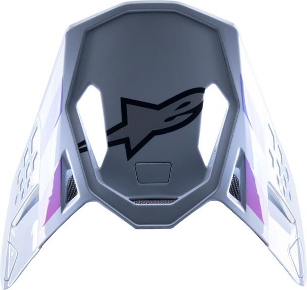 Supertech M10 Visor - Daytona - Haze Gray/Orange Fluo/Rhodamine 8982723-9243