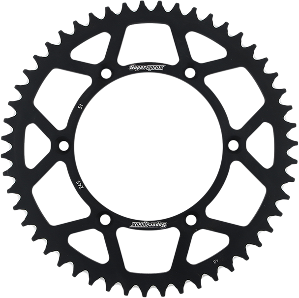 Supersprox Rear Sprocket - Black - Yamaha - 51 Tooth Ral-245-51-Blk
