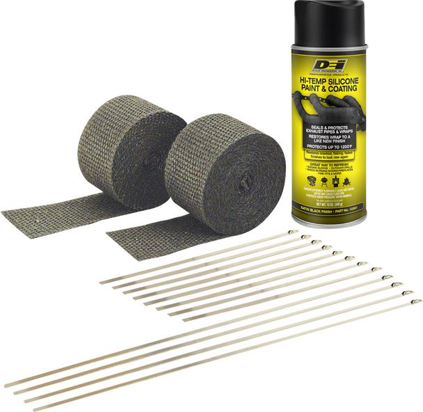 Exhaust Wrap Kit - Black/Black 901330